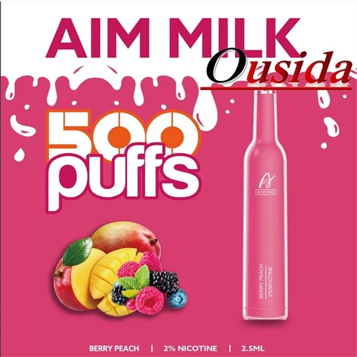 Aim Milk 500 Puffs bir martali ishlatiladigan pod