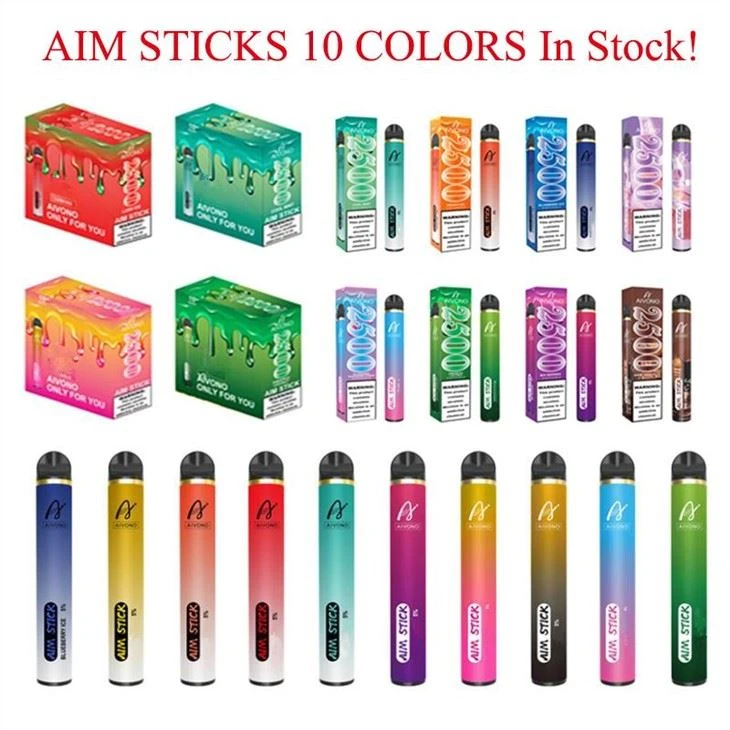 AiM Stick 2500 Puffs bir martali ishlatiladigan vape