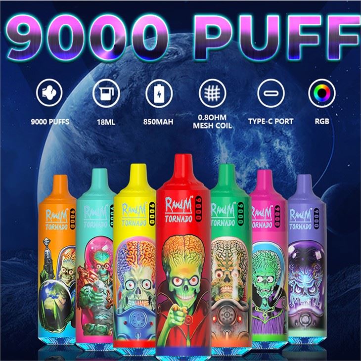 Puff 9000 Randm bir martali ishlatiladigan vape