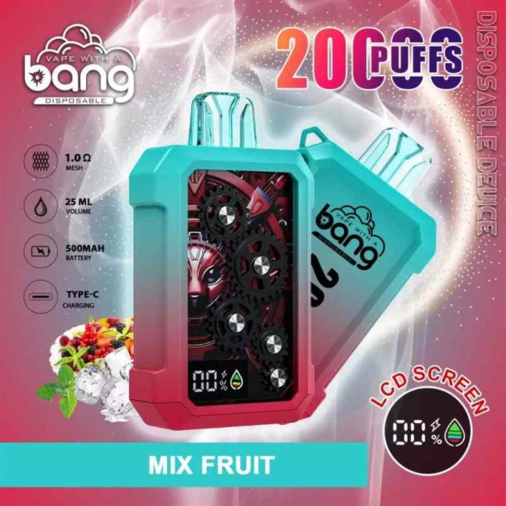 Bang 20000 bir martali ishlatiladigan vape