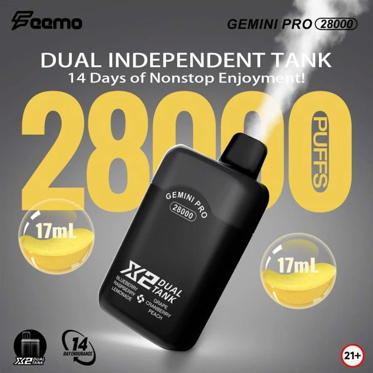 Feemo Gemini Pro 28000 puffle Dual lazzati