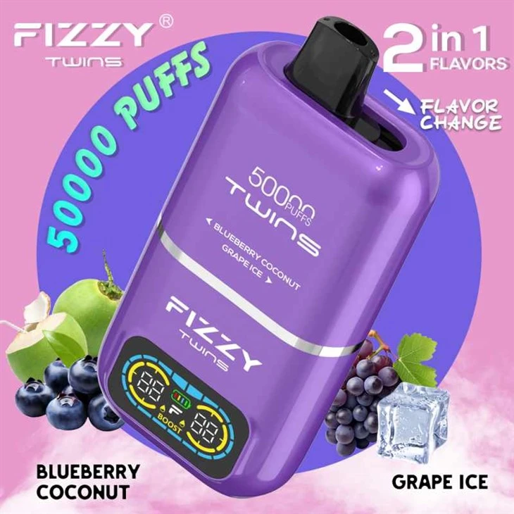 Fizzy egizaklari 50000 puffs Dual Fayvallar