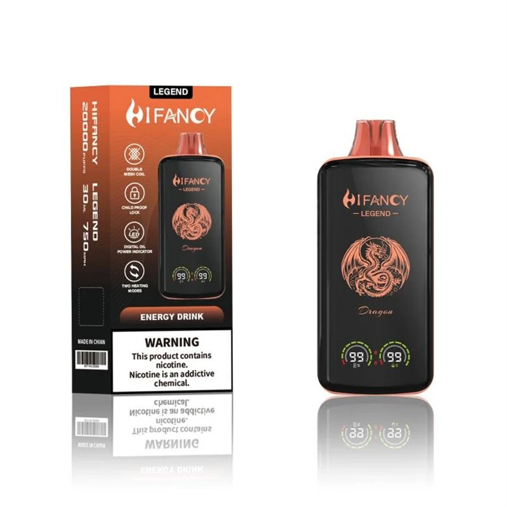 HIFANCY LEGENT 20000 puff bir martali ishlatiladigan vape