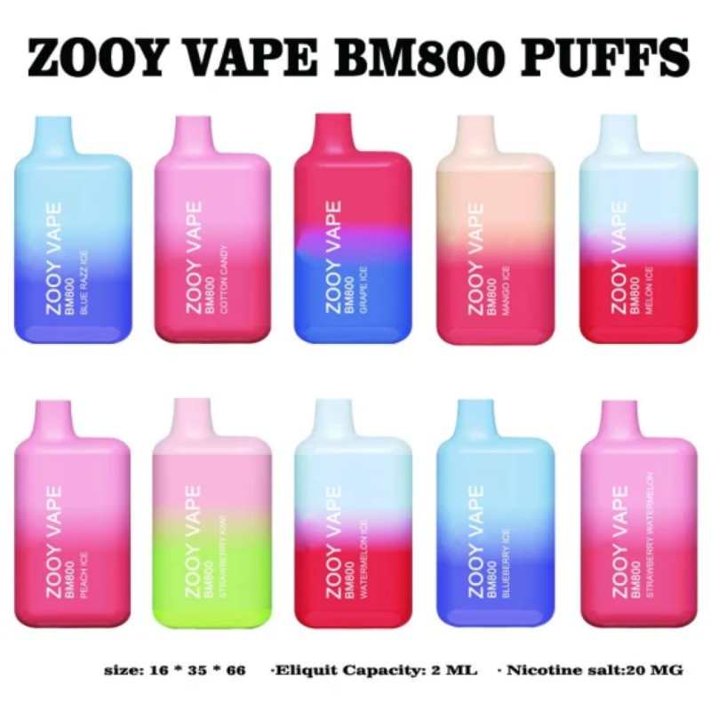 Electronic-Cigarette-Zooy-Mini-Bar-800-Puff-Disposable-Vape-Pen-Hookah-Wape-Prefilled-Vapes-Wape-Vaper-Vapers-Package-E-Liquid-Puff-Bar-Pod-PuffsZOOY MINI BAR 800