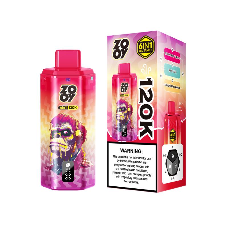 ZOOY VAPE 6 IN 1 120K 3 tank7