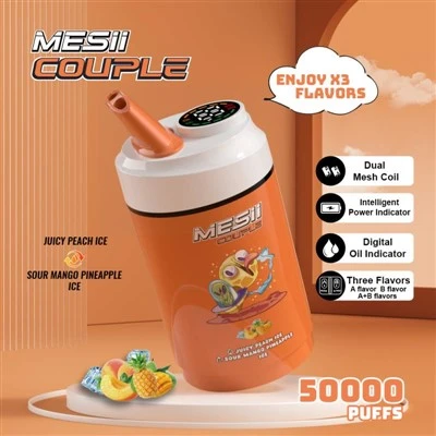 Mezii juftligi 50000 puffs ikki xil lazzat egizaklari