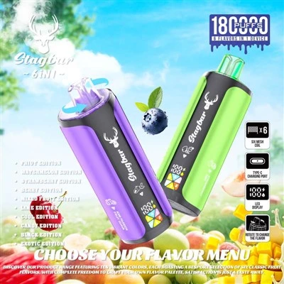 Stag Bar 6 dyuym1 180K Puffs Vape
