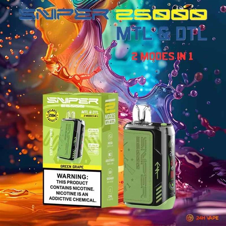 VAPMOD SNIPER 25000 puflar
